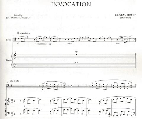 Holst, Gustav: Invocation Op.19 No.2 (cello & piano)