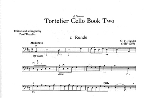 Tortelier, Paul: Cello Book Two-first position pieces for cello (cello & piano)