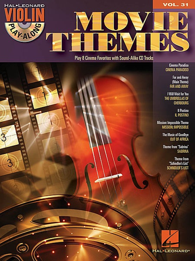 Various: Movie Themes; Play 8 Cinema Favorites with Sound-Alike CD Tracks (violin and cd)