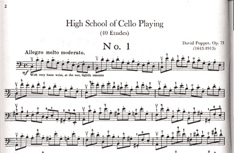 Popper, David: High School of Cello Playing-40 Etudes Op.73 (cello)