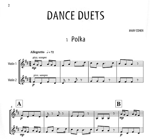 Cohen, M.: Superduets 1 - Duets with a difference for beginner violinists (two violins)