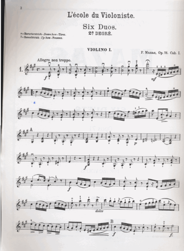 Mazas, Jacques: Six Duets Op.71 for Two Violins
