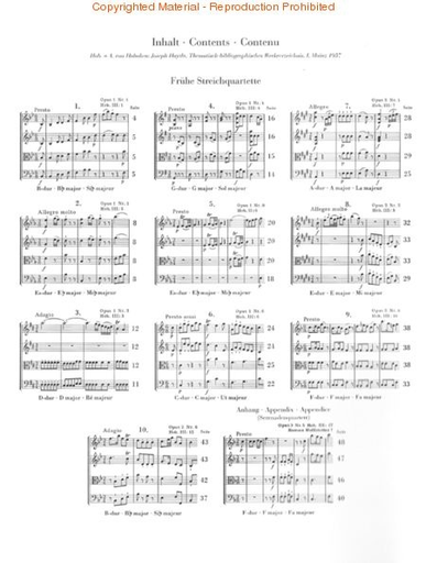Haydn, F.J.: String Quartets Vol.1 Op. 1 & 2 (early quartets) urtext