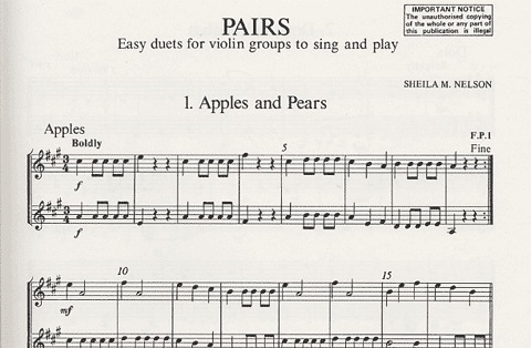 Nelson, S.: Pairs (2 violins)