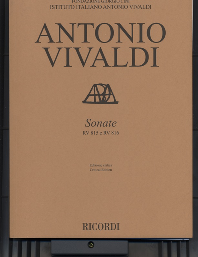 Vivaldi, Antonio: Sonatas RV 815 and RV 816 for Violin kaknd basso continuo