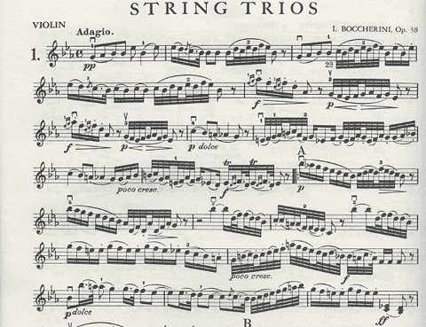 Boccherini, Luigi: 3 Trios Op.38 (violin, Viola, Cello)