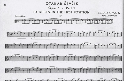 Sevcik, Op1#1 Viola (Aronoff)
