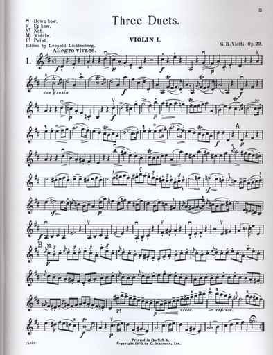 Viotti, G.B.: Three Duets Op.29 (2 violins) SCHIRMER