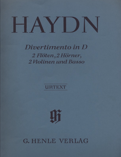Haydn, F.J. (Gerlach, ed.): Divertimento in D Major, HobII: 8, urtext (2 flutes, 2 horns, 2 violins, and basso continuo)