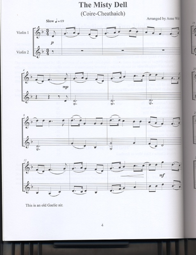 Witt, Anne: Scottish Melodies for Two Violins