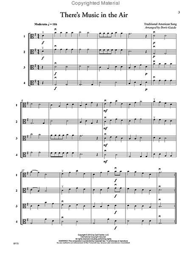 Gazda, Doris: Progressive Quartets (4 violas)