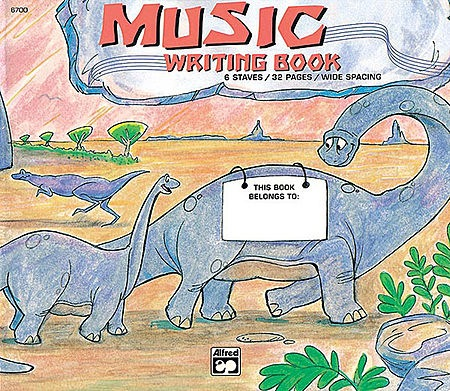 Alfred's Music Writing Book - Dinosaur, Alfred Music