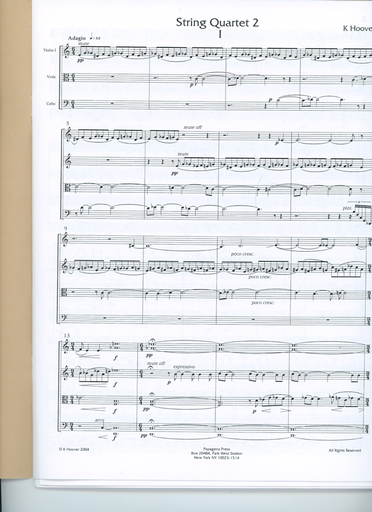 Hoover, Katherine: String Quartet 2 (The Knot) score and parts