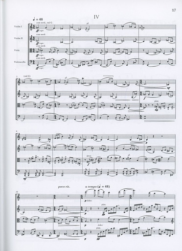 Sheng, Bright: String Quartet No. 4 (Silent Temple) score and parts