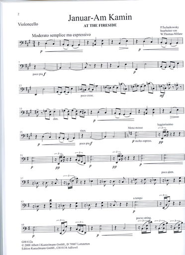 Tchaikovsky, P.I.: The Seasons, Vol.1 for String Quartet (set of parts)
