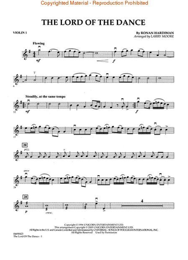 Hardiman, Ronan: The Lord of the Dance - Pops for String Quartet (score and parts)
