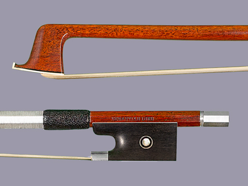 SEBASTIAN DIRR "Lukas" silver violin bow, GERMANY, 61.9 g.