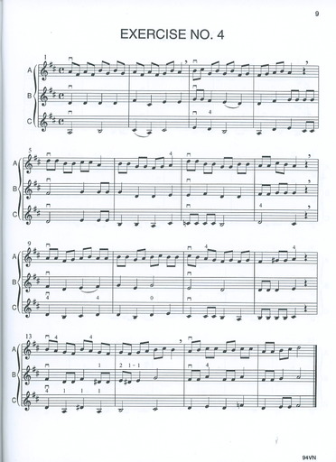 Forque, Charles: Harmonized Rhythms for String Orchestra (violin)