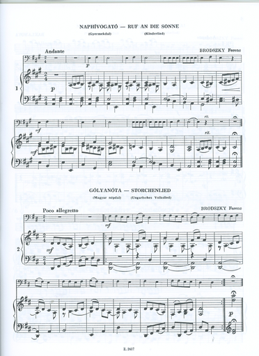 Csath, E.: Performance Pieces for Violoncello, Volume 1 (cello & piano)