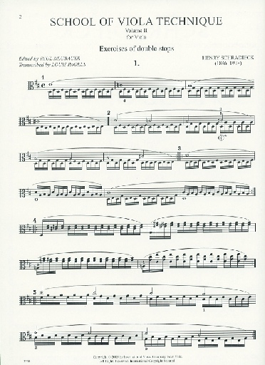 Schradieck, H. (Neubauer/Pagels, ed.): School of Viola Technique, Vol. 2 (viola)