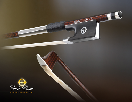 CodaBow DIAMOND NX Violin Bow, with GlobalBow Technology (Full Size), USA