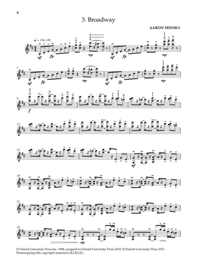 Minsky, A.: Ten American Violin Etudes (violin)