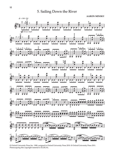 Minsky, A.: Ten American Violin Etudes (violin)