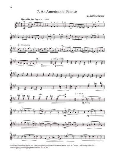 Minsky, A.: Ten American Violin Etudes (violin)