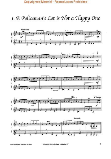 Dezaire, Nico: English & Irish Duets for Violin with optional 2nd part for viola