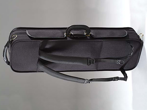 Jakob Winter German Master oblong violin case, Black exterior,