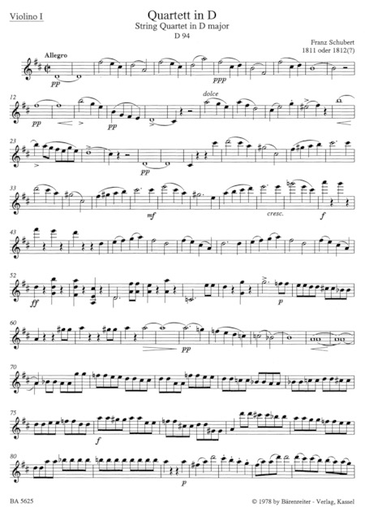 Schubert, Franz (Chusid): Quintet in C Op.163/D956 (2 violins, viola, 2 cellos) Barenreiter Urtext