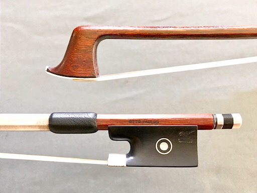 OTTO PAULUS ebony/silver violin bow GERMANY 65.4 grams