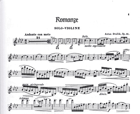 Dvorak, A.: Romance Op.11 (violin & piano)