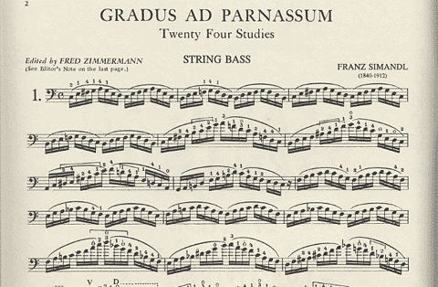 Simandl (Zimmerman): 24 Studies ''Gradus ad Parnassum'' Vol.1