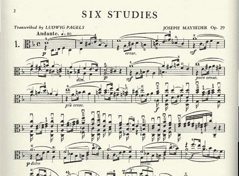 Mayseder, Joseph: Six Etudes Op.29 (viola)