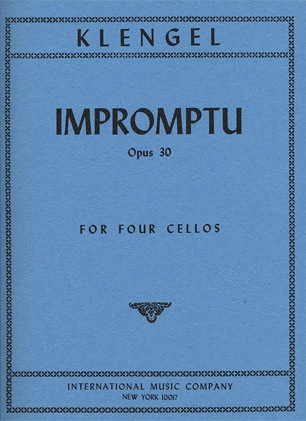 Klengel, Julius: Impromptu Op.30 (4 cellos)