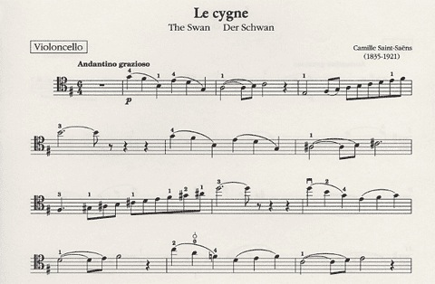 Saint-Saens, C.: The Swan (cello or viola & piano)