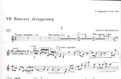 Bacewicz, Grazyna: Concerto #7 (violin & piano)