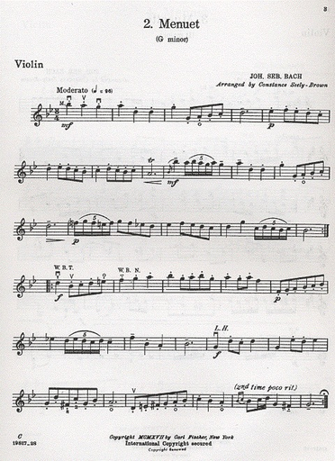 Bach, J.S.: 10 Little Classics (violin & piano)