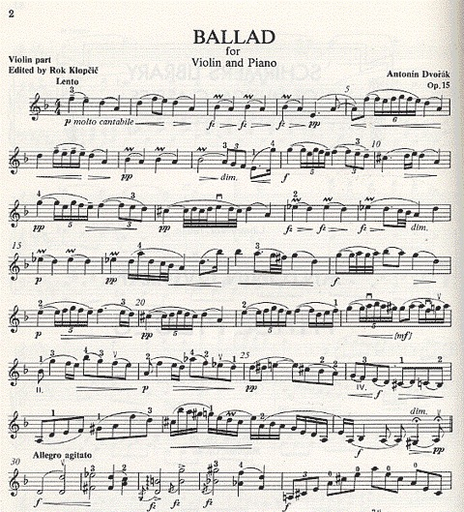 Dvorak, Antonin: 3 Violin Pieces (violin & piano)