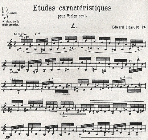 Elgar, E.: Etudes Caracteristiques Op. 24 (violin)