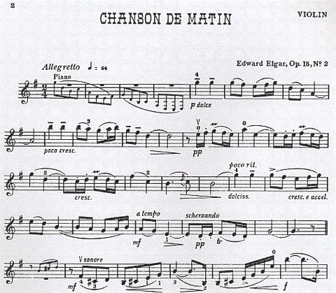 Elgar, Edward: Chanson de Matin & Chanson de Nuit (violin & piano)