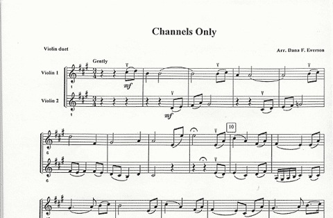 Everson, D.F.: Channels Only (2 violins)