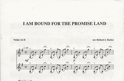 Barber, R.J.: I Am Bound For The Promised Land Violin Duet (2 violins)