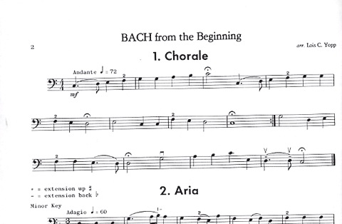Bach, J.S. (Yopp): Bach from the Beginning (cello & piano)