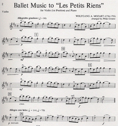 Mozart, W.A.: Les petits riens (Violin & Piano)