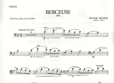 Bridge, Frank: Four Pieces (cello & piano)