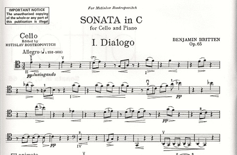 Britten, B.: Sonata in C Op.65 (Cello & Piano)