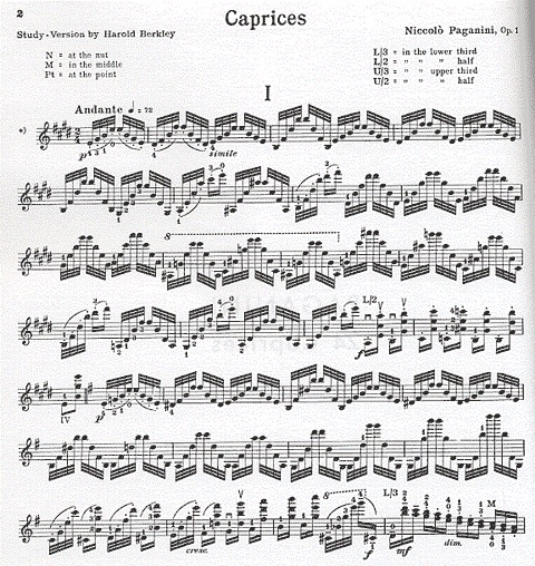 Paganini, Niccolo (Berkley): 24 Caprices Op. 1 (violin) Schirmer