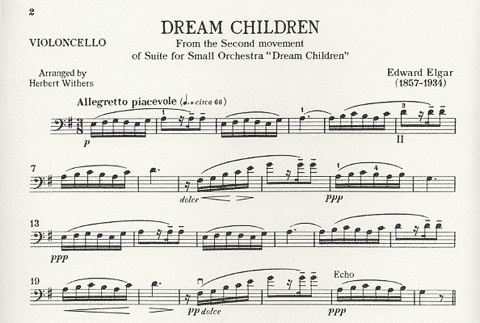 Elgar, Edward: Dream Children (cello & piano)